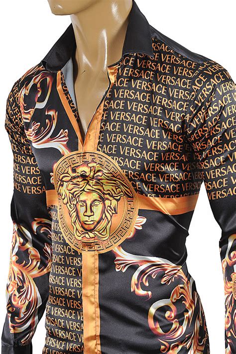 hemd versace look|Men's Luxury and Designer Shirts .